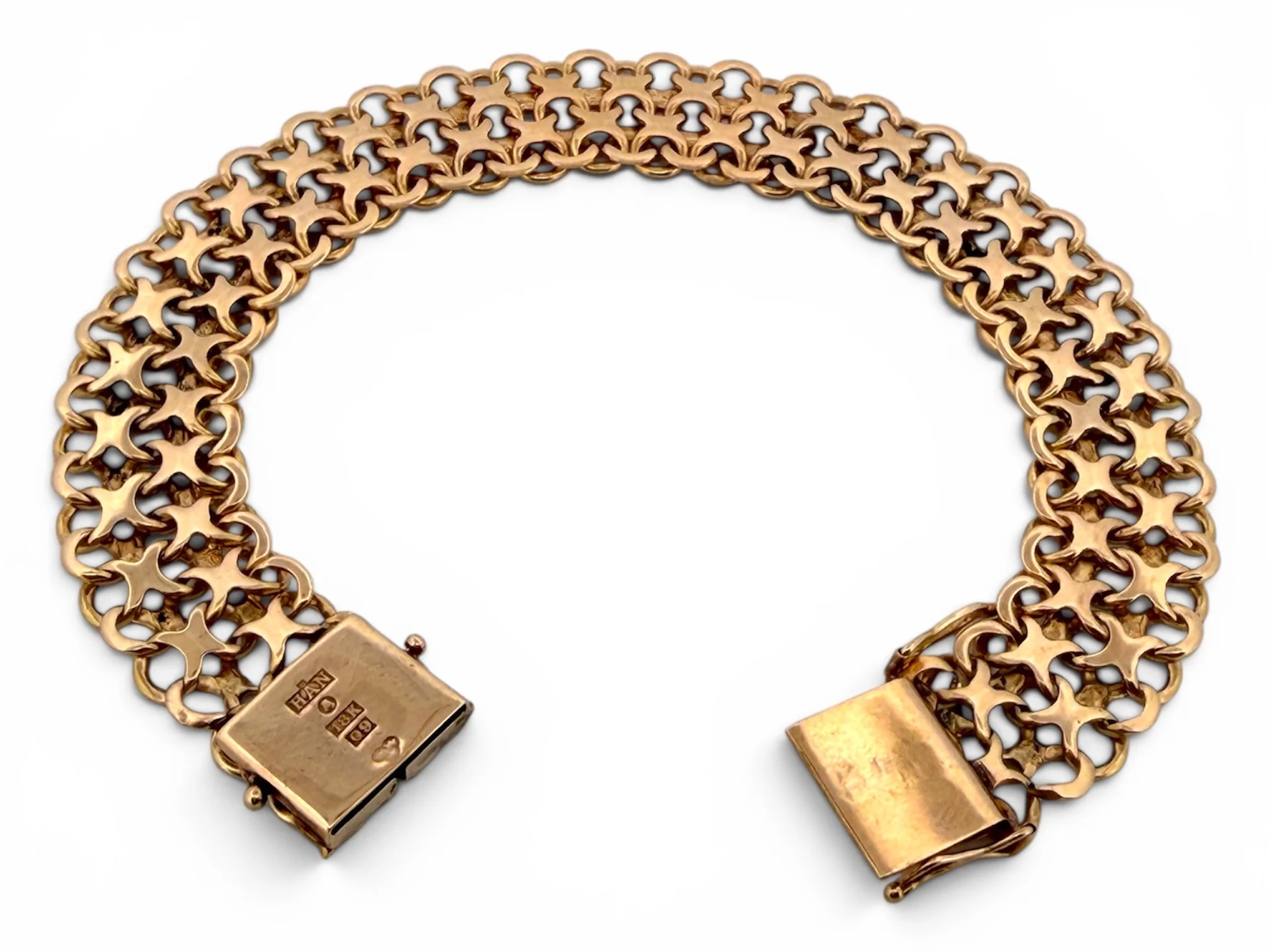 18k X-länk armband 37.6g