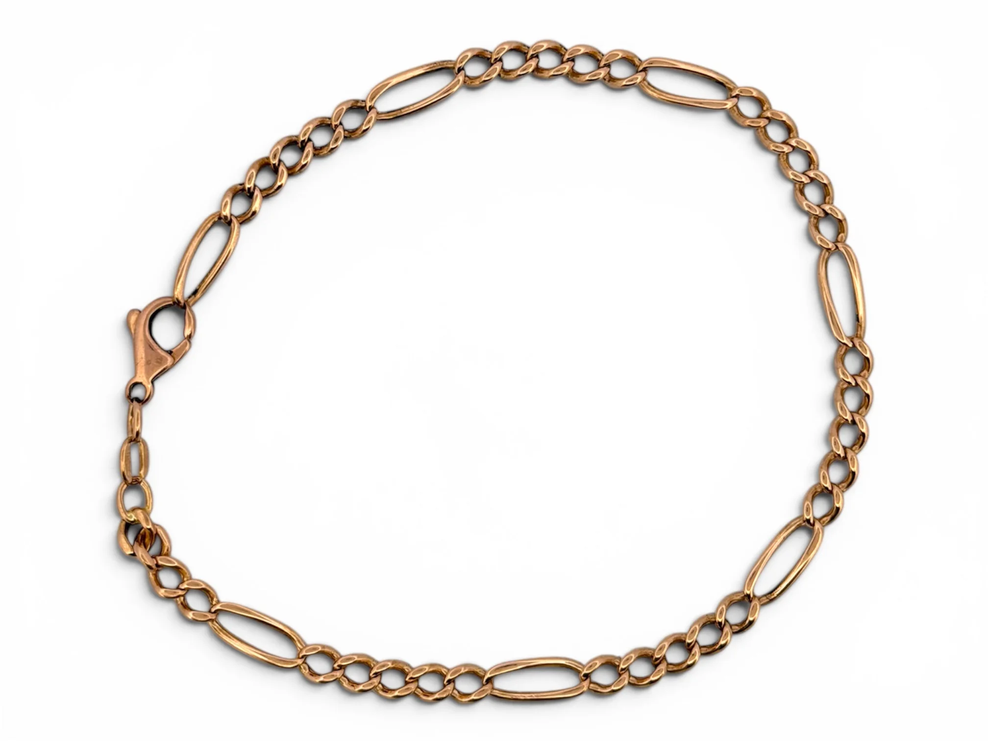 18k Figaro armband 6.3g