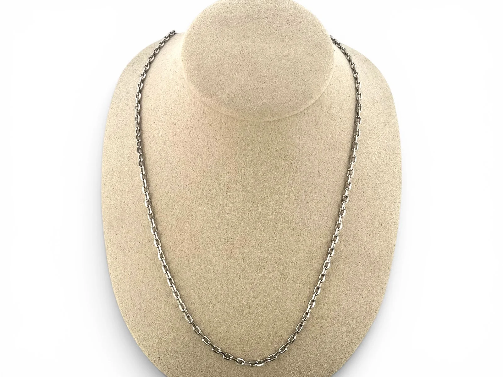 18k Vitguld ankar halsband 10.2g