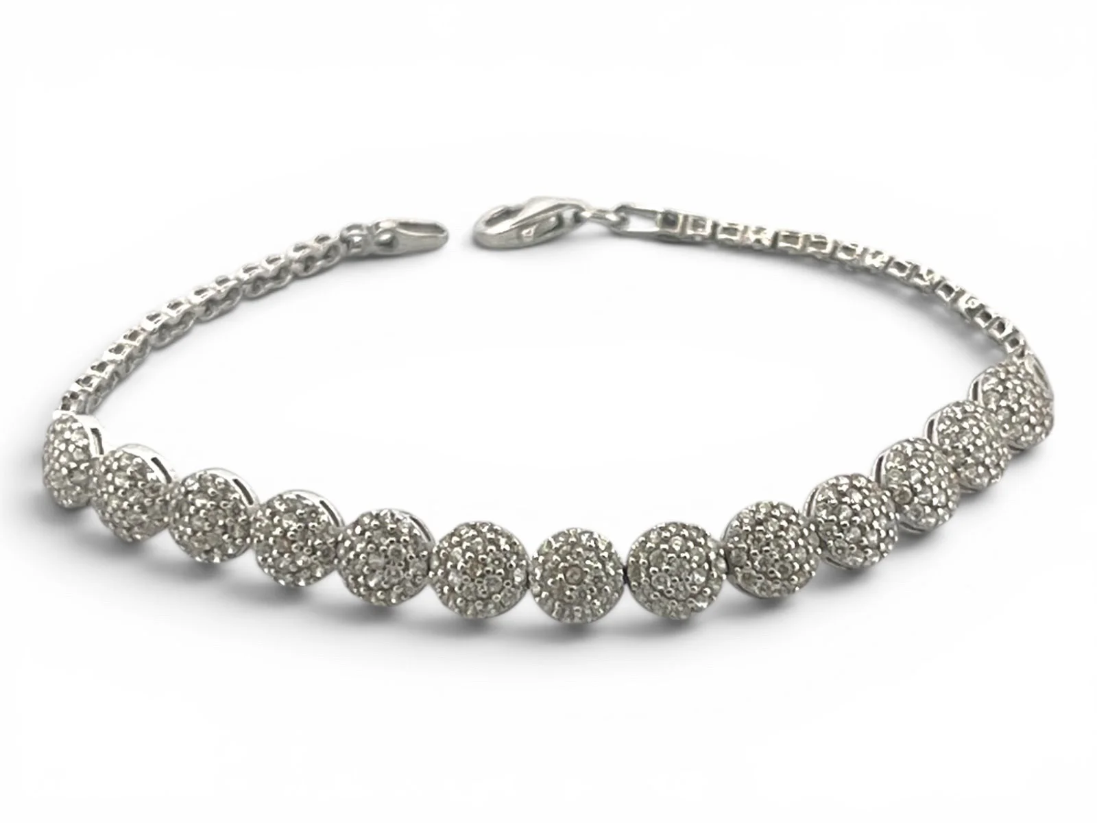 18k Vitguld armband 6.8g