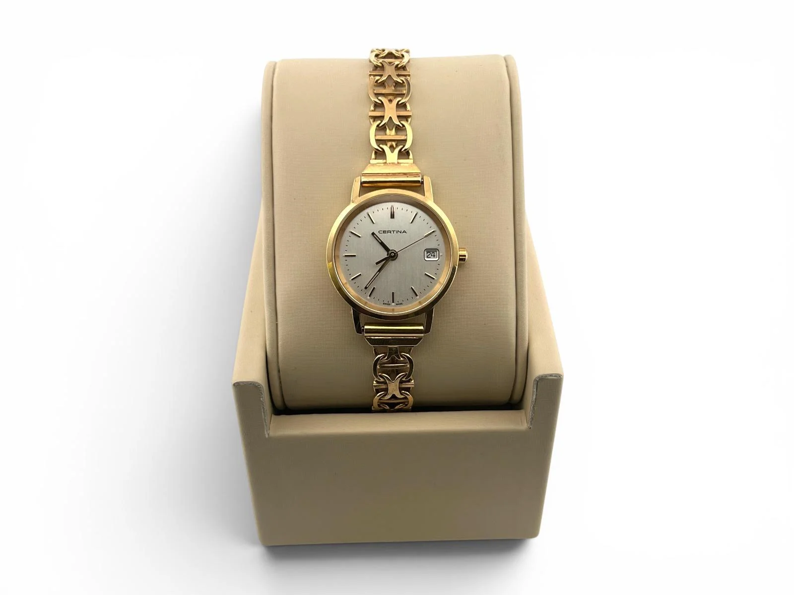 18k Certina klocka med x-länk armbandsur 27.0 gram