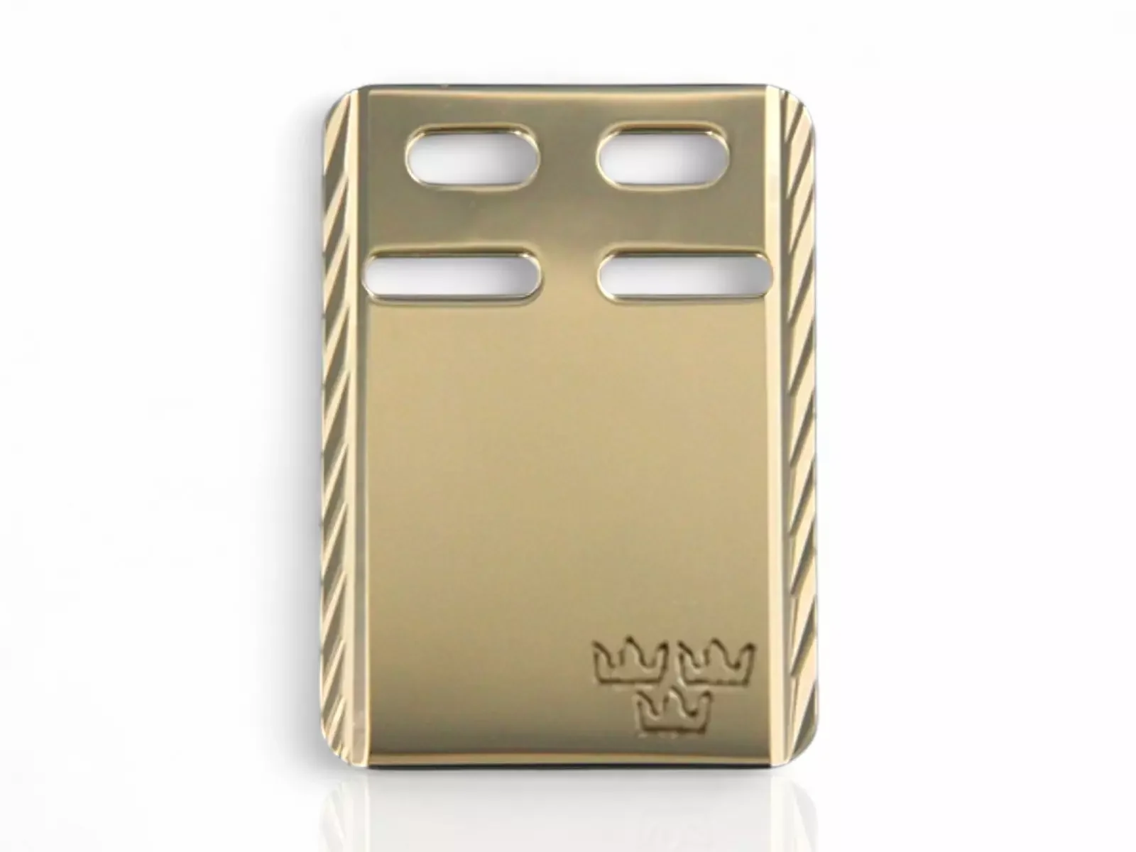 ID-Bricka Facetterad 18k 27mm