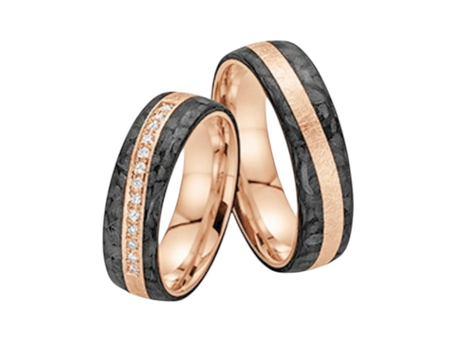 Vigselring EYECATCHER Carbone