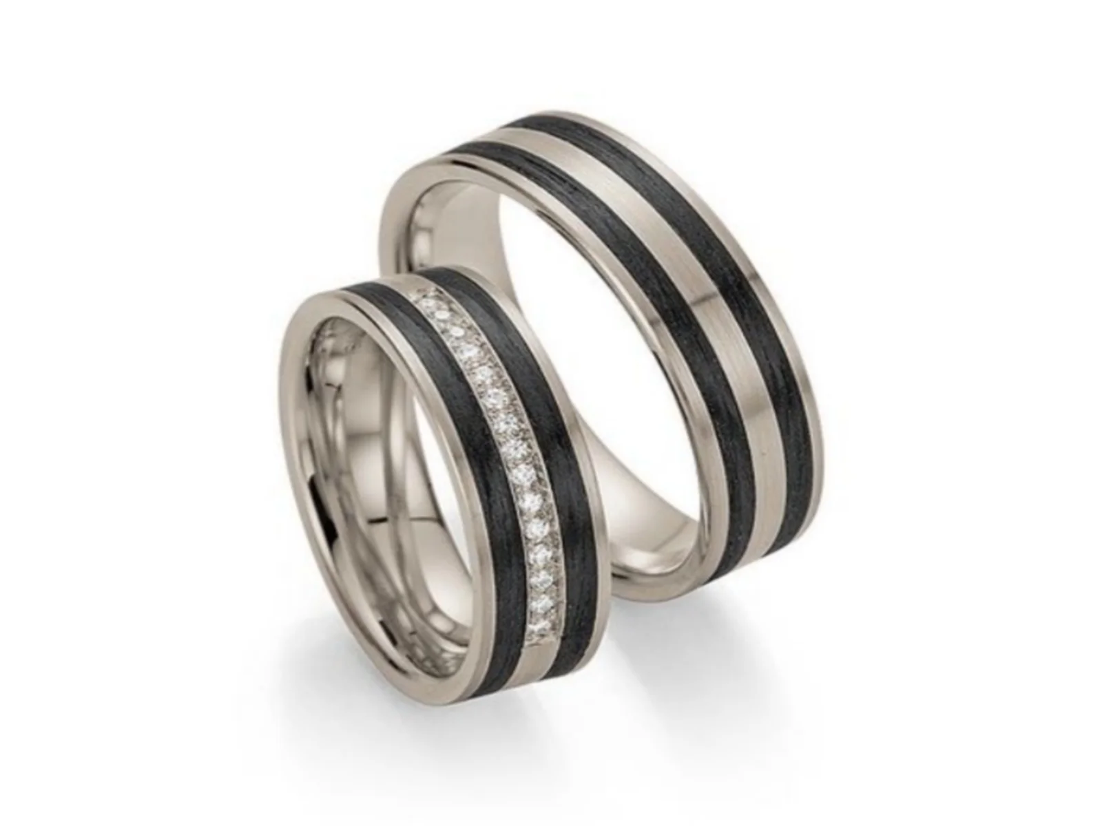 Vigselring MAJESTY Carbone