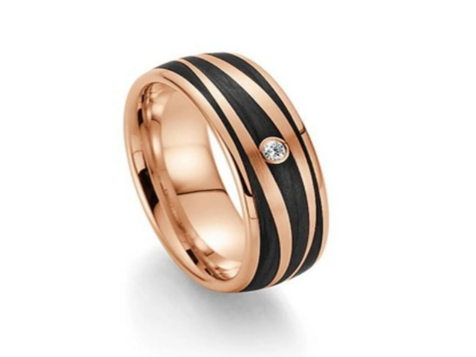 Vigselring SWEET TEMPER Carbone