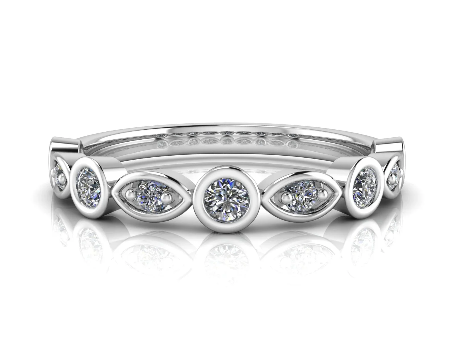 Diamantring allians Harmoni 18k