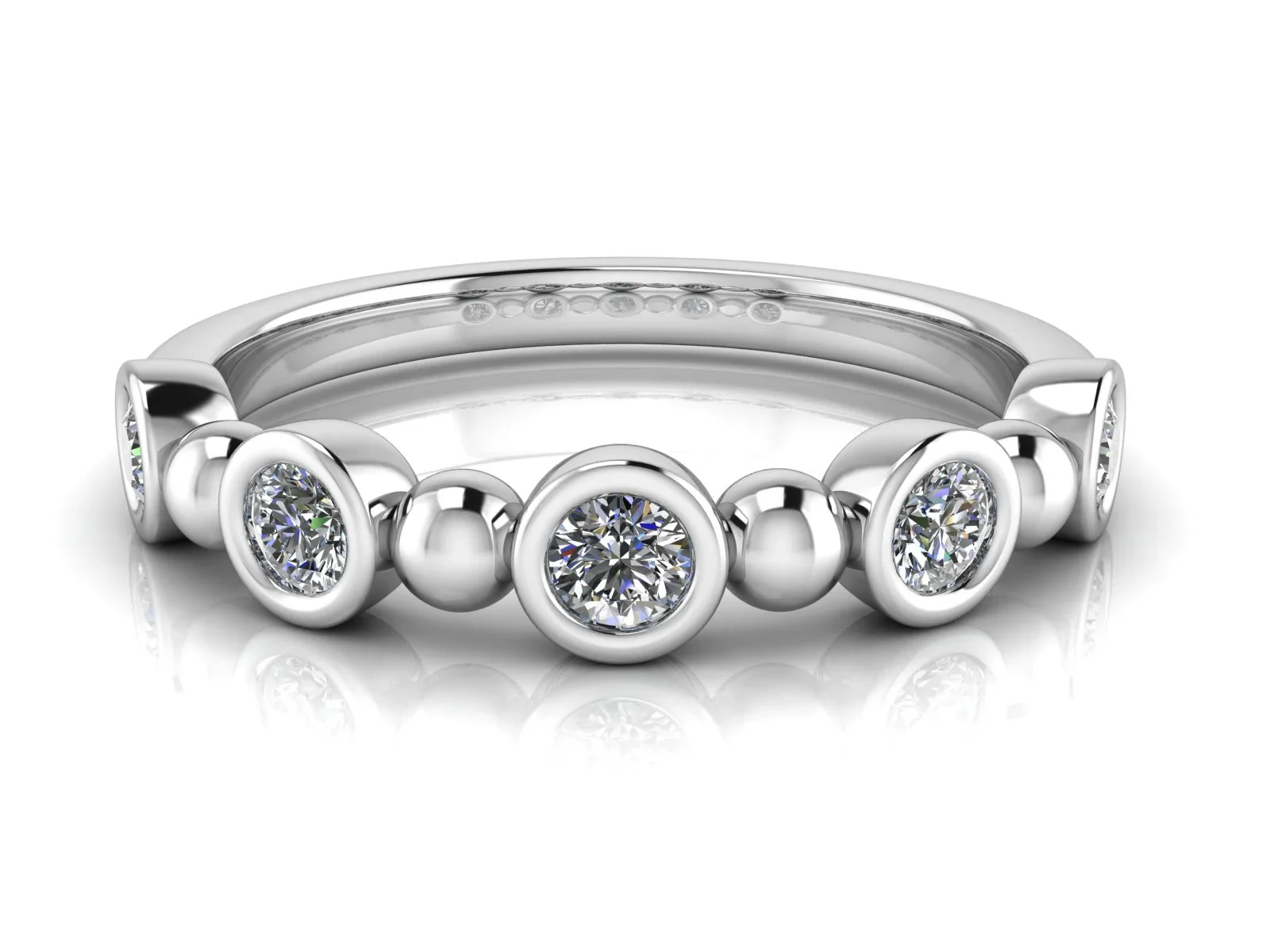 Diamantring allians Mars 0,25 18k